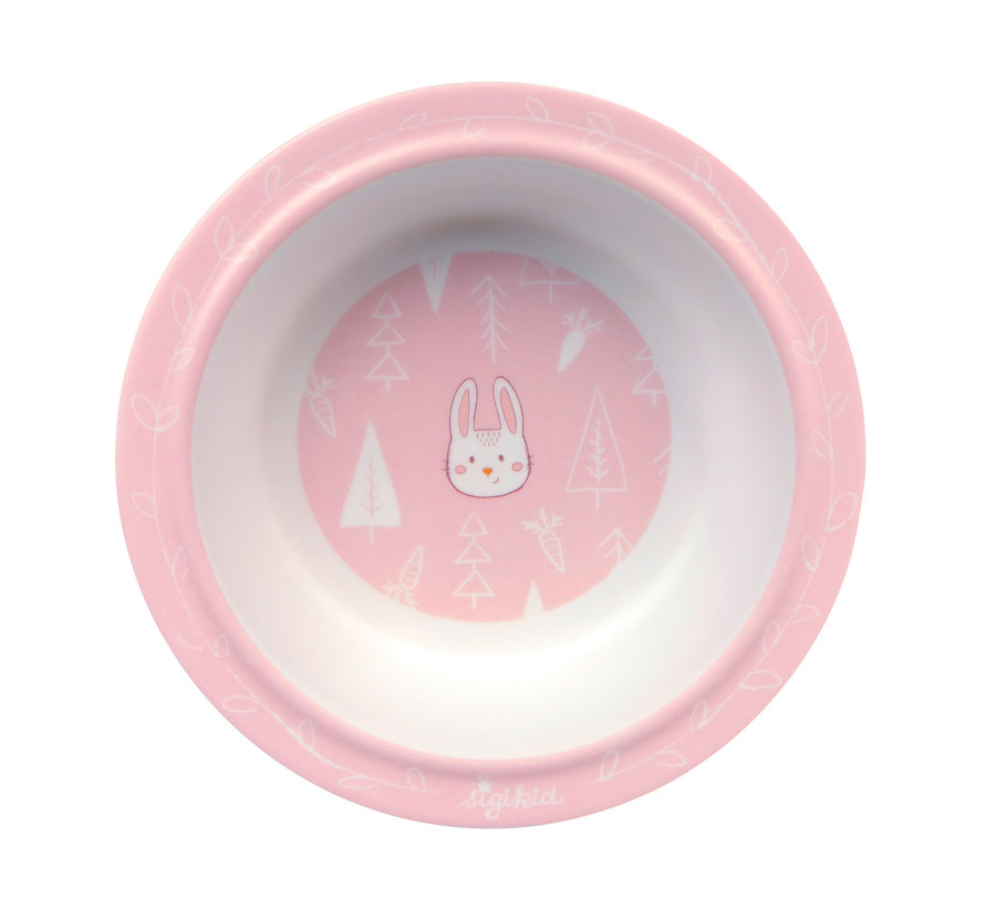 Melamine Bowl Bunny Pink