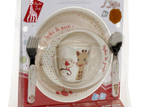 Sophie de Giraf Maaltijd Set Rood