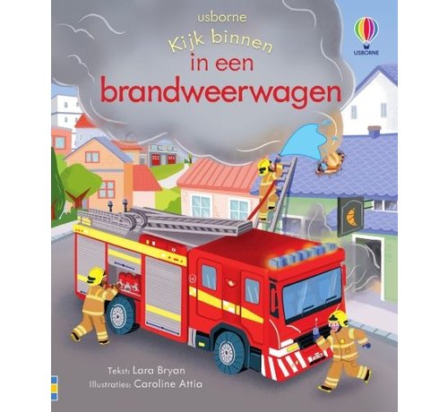 Uitgeverij Usborne Kijk binnen In een brandweerwagen