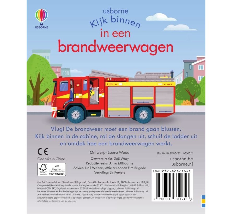 Kijk binnen In een brandweerwagen