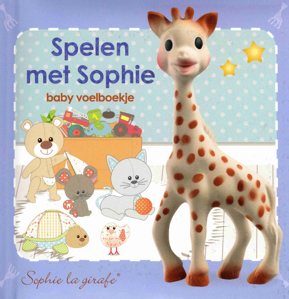 Muildier Messing Picasso Sophie de Giraf Voelboekje Spelen met Sophie - HOUTENDIERSHOP.com