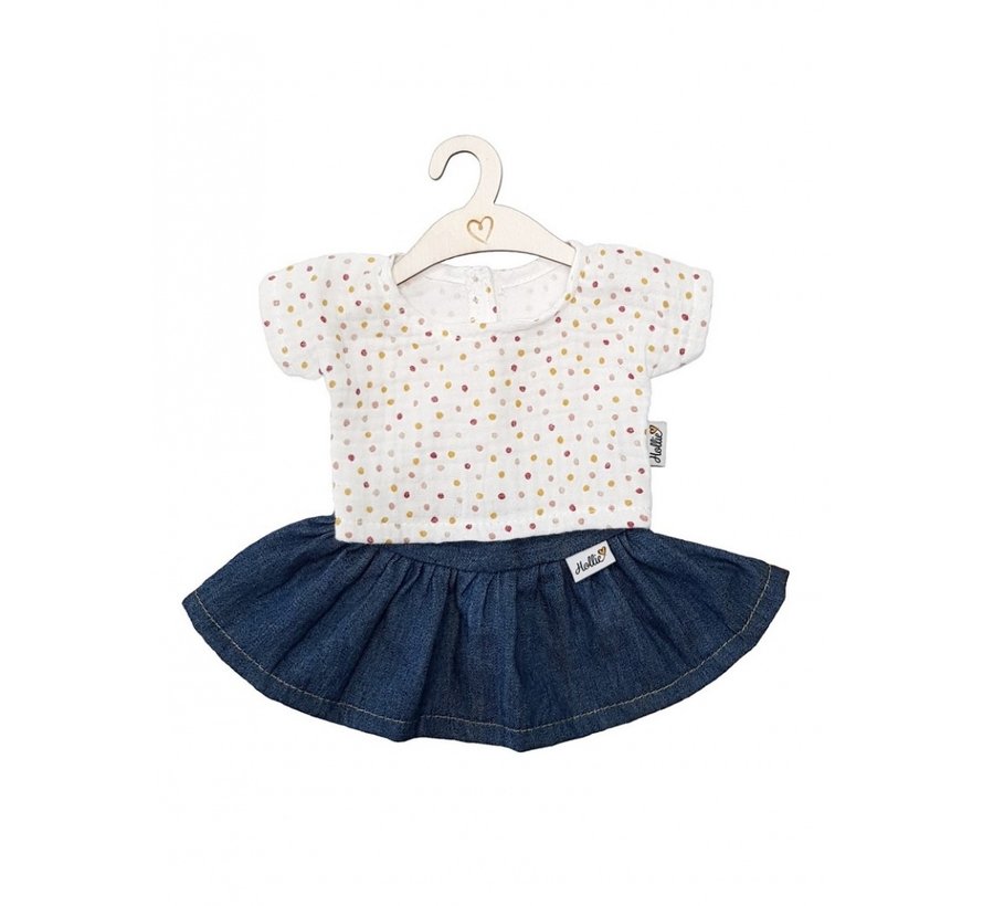 Doll Skirt and Shirt Jeans Sweet Dots