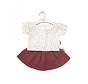 Doll Skirt and Shirt Blush Sweet Dots