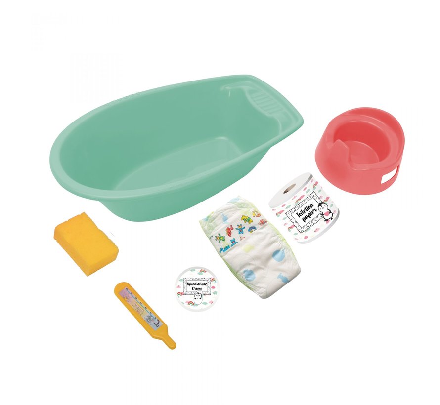 Bathtub Set Penguin with Accessories