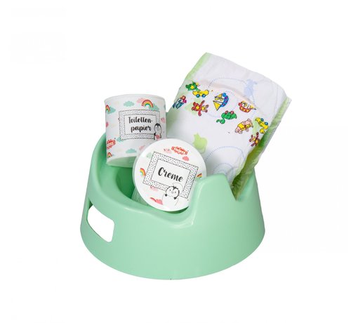 Heless Poppenpo Mintgroen incl. Accessoires