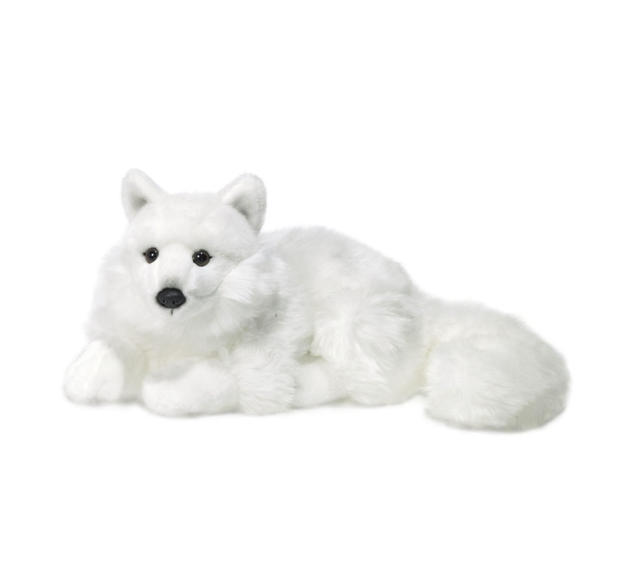 Stuffed Animal Arctic Fox Lying 25 cm