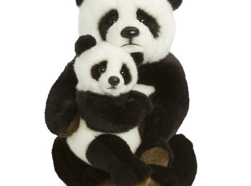 WWF Stuffed Animal Panda Mother and Child 28 cm