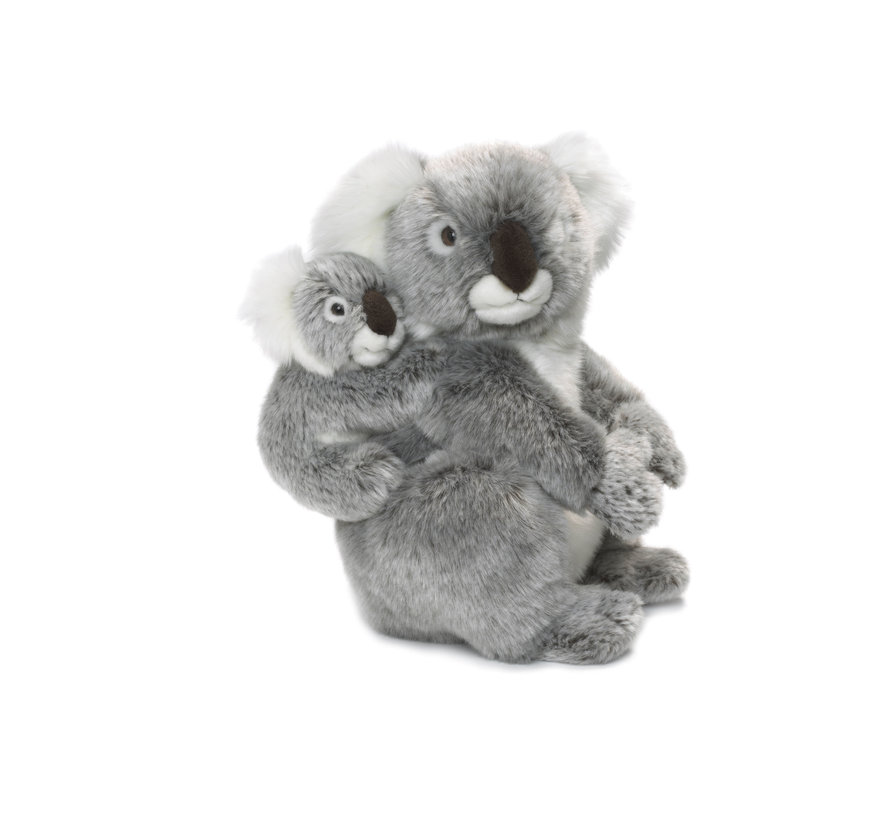 Knuffel Koala Moeder en Kind 28 cm