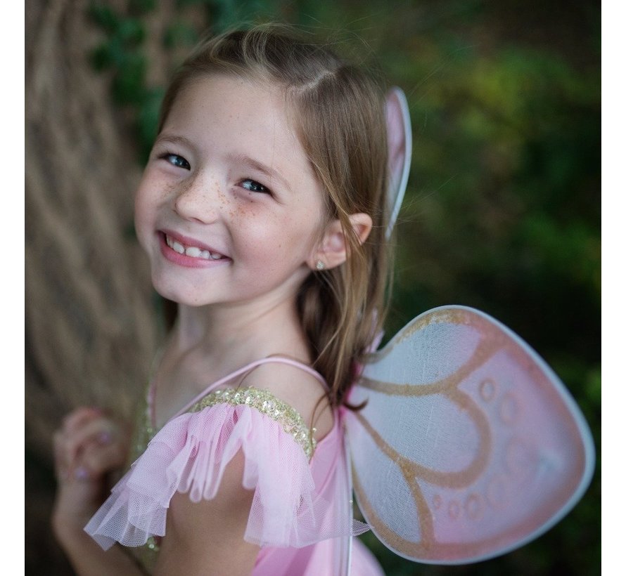 Gold Butterfly Dress with Fairy Wings