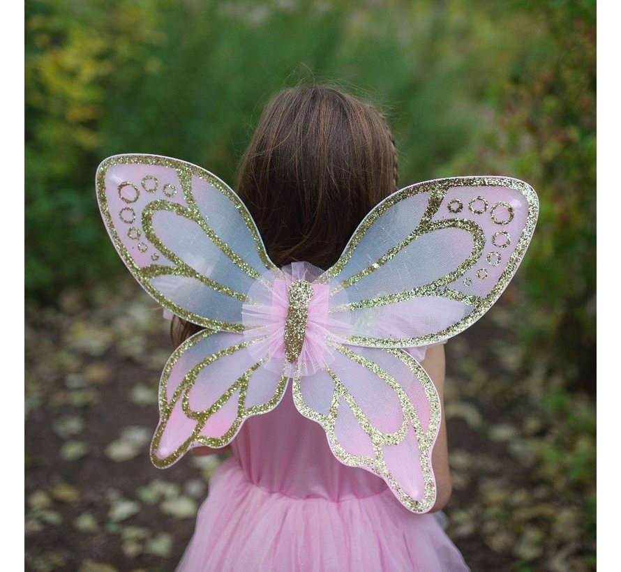 Gold Butterfly Dress with Fairy Wings