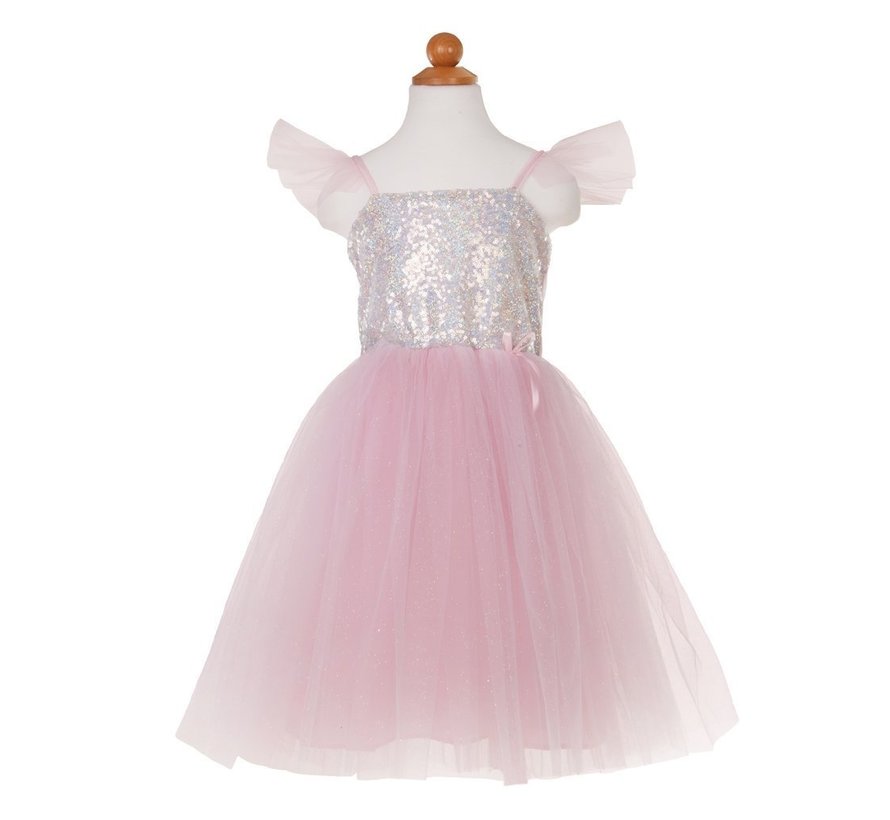 Silver Sequins Princess Dress Size 5-6