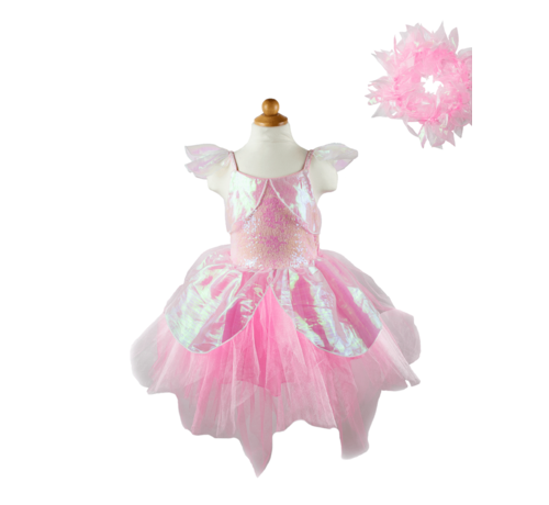 Great Pretenders Iridescent Fairy Dress with Halo Size 5-6