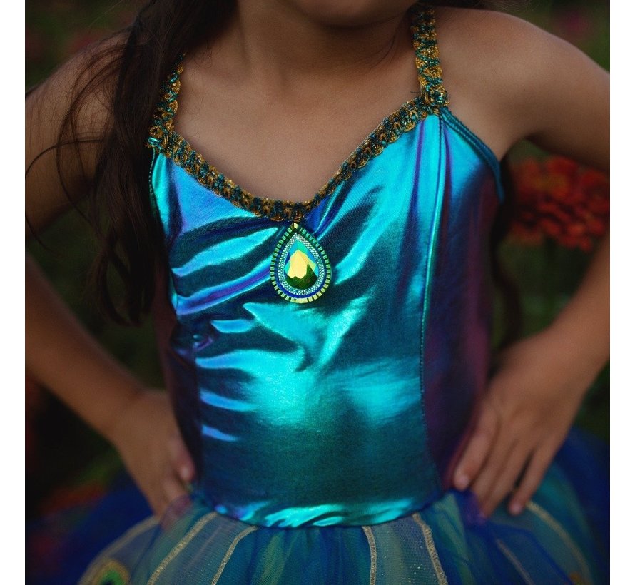 Pretty Peacock Dress & Headband