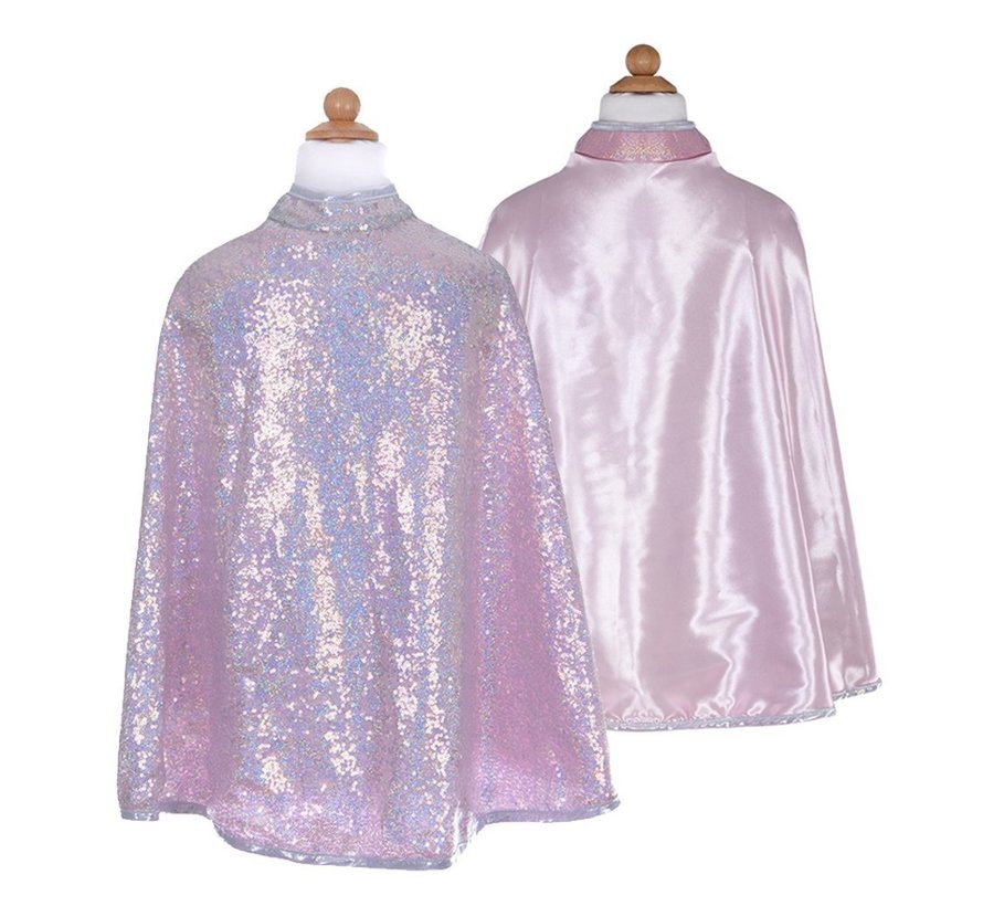 Silver Sequins Reversible Cape Size 5-6