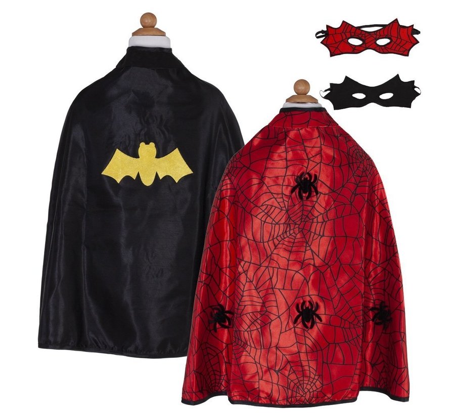 Reversible Spider Bat Cape and Mask