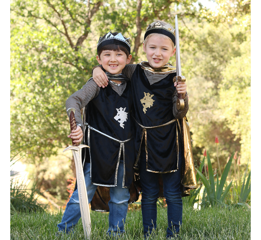 Knight set Gold with Tunic, Cape and Crown Size 5-6