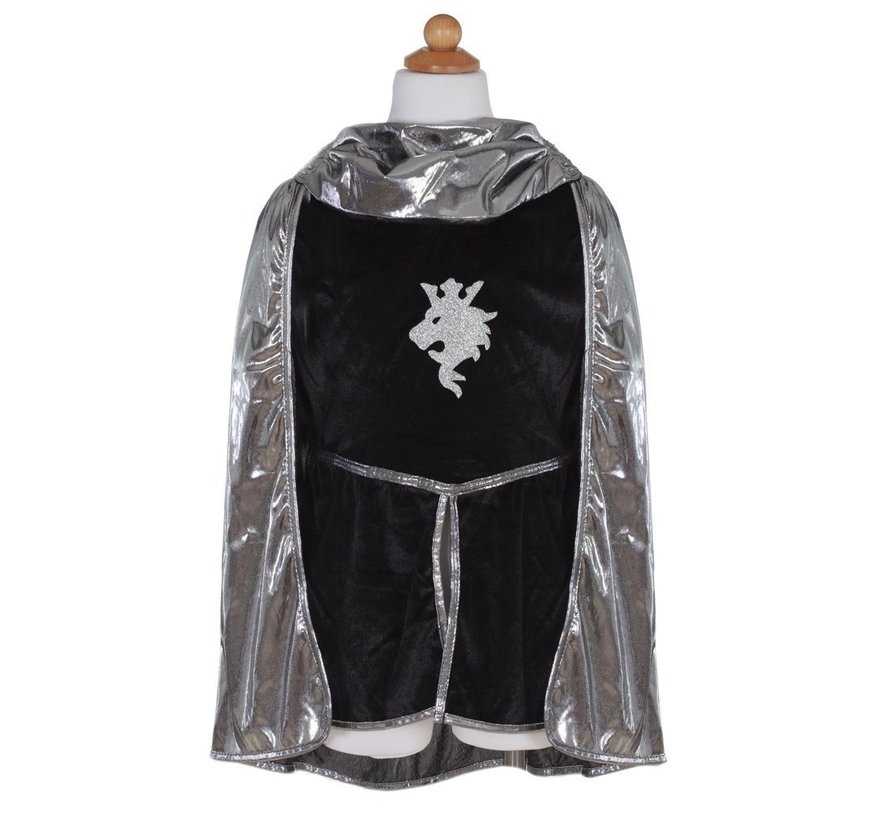 Knight set Silver with Tunic, Cape and Crown Size 5-6