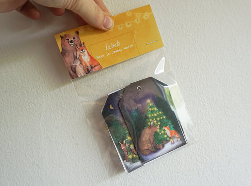 Lotte Drouen Cadeaulabelset Kerst