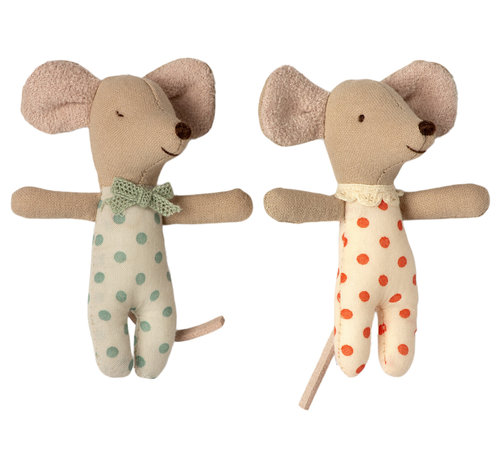 Maileg Baby Mice Twins in Matchbox 8 cm