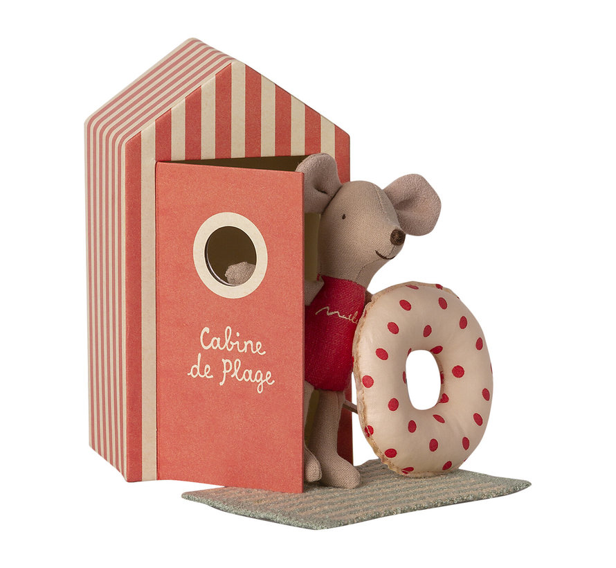 Beach Mice Little Sister in Cabin de Plage 11 cm