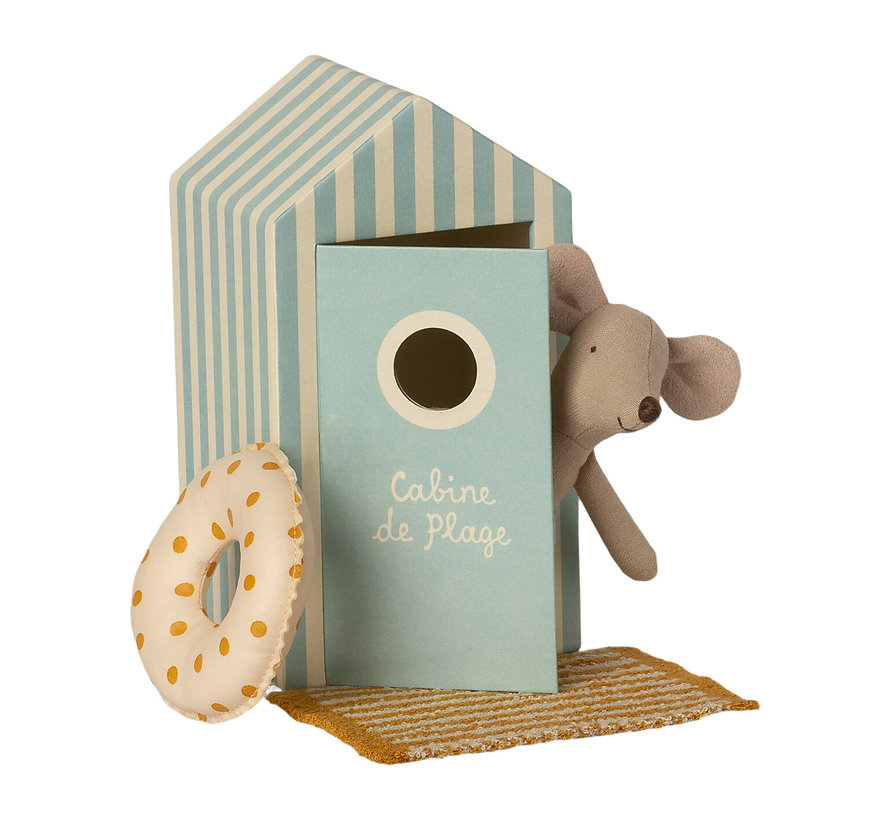 Beach Mice Little Brother in Cabin de Plage 11 cm