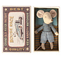 Little Brother Mouse in Matchbox 10 cm