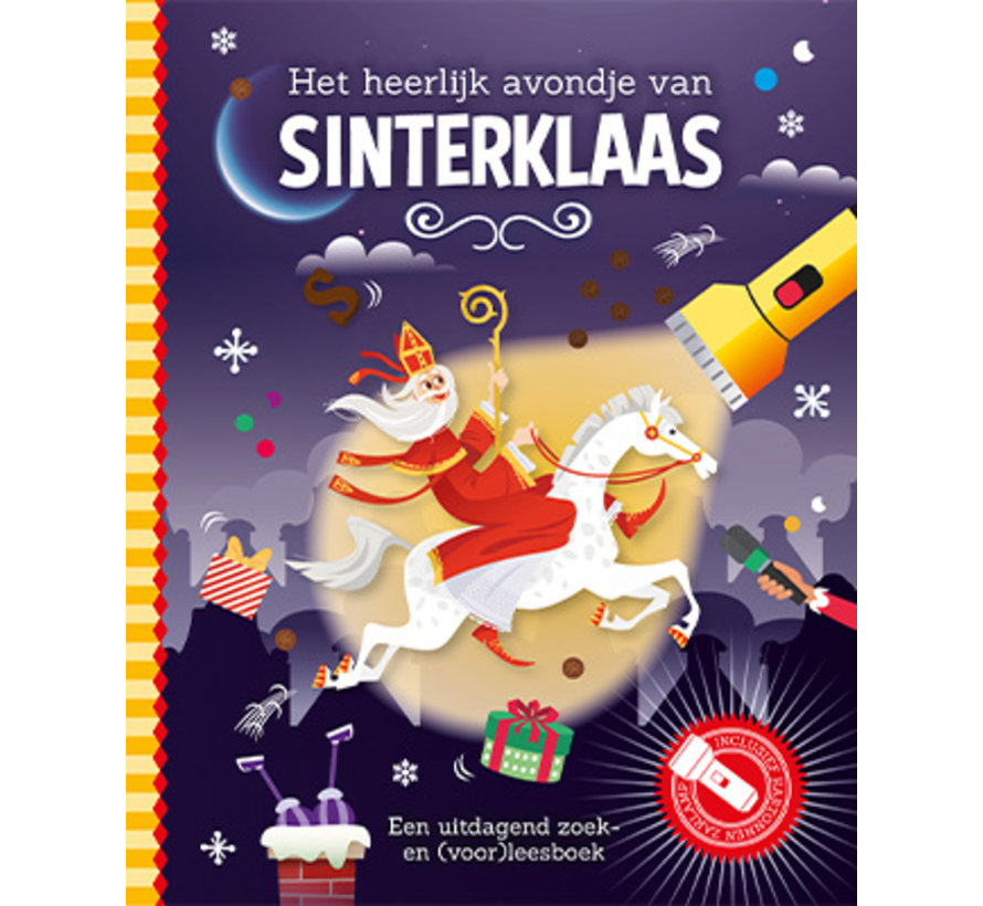 Zaklampboek Het heerlijk avondje van Sinterklaas