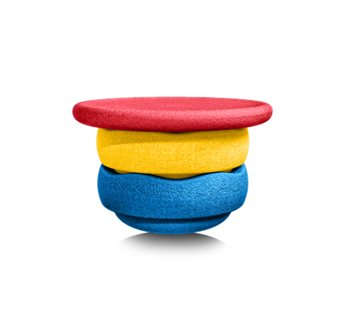 Stapelstein Balance Board Colors Primary Set 3-delig