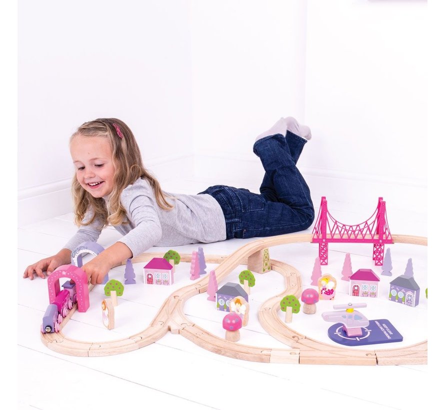 Fairy Town Train Set 75 pcs