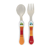 sigikid Cutlery set fork & spoon, tractor design