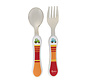 Cutlery set fork & spoon, tractor design