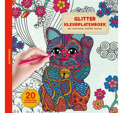 Image Books Glitter Kleurplaten Boek Happiness