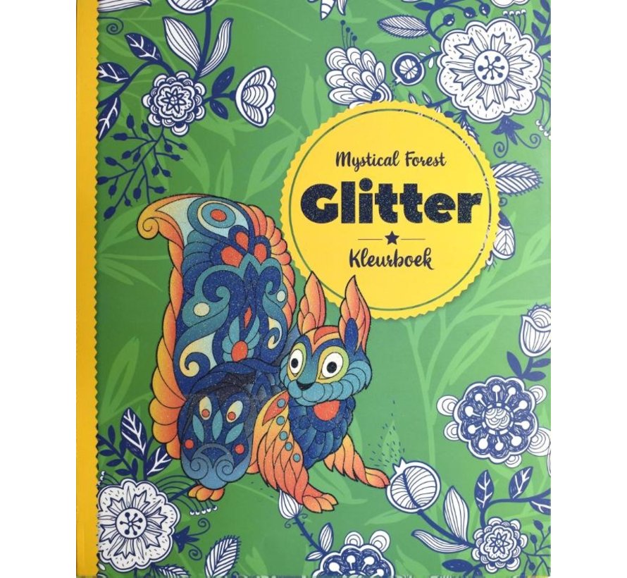 Glitter kleurboek Mystical Forest