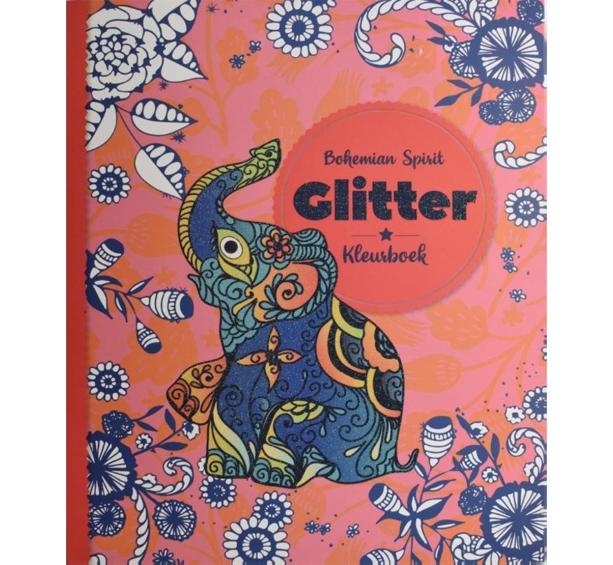 Glitter kleurboek Bohemian spirit