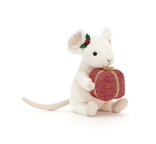 Jellycat Merry Mouse Present