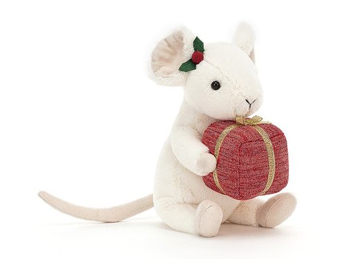 Jellycat Merry Mouse Present