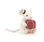 Knuffel Muis Merry Mouse Present