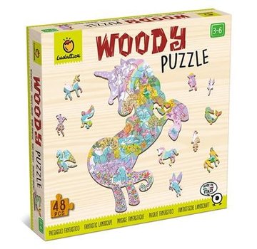 Woody Houten Puzzel Speelset Unicorn