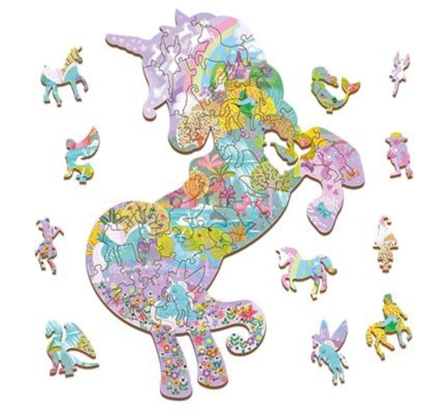 Houten Puzzel Speelset Unicorn