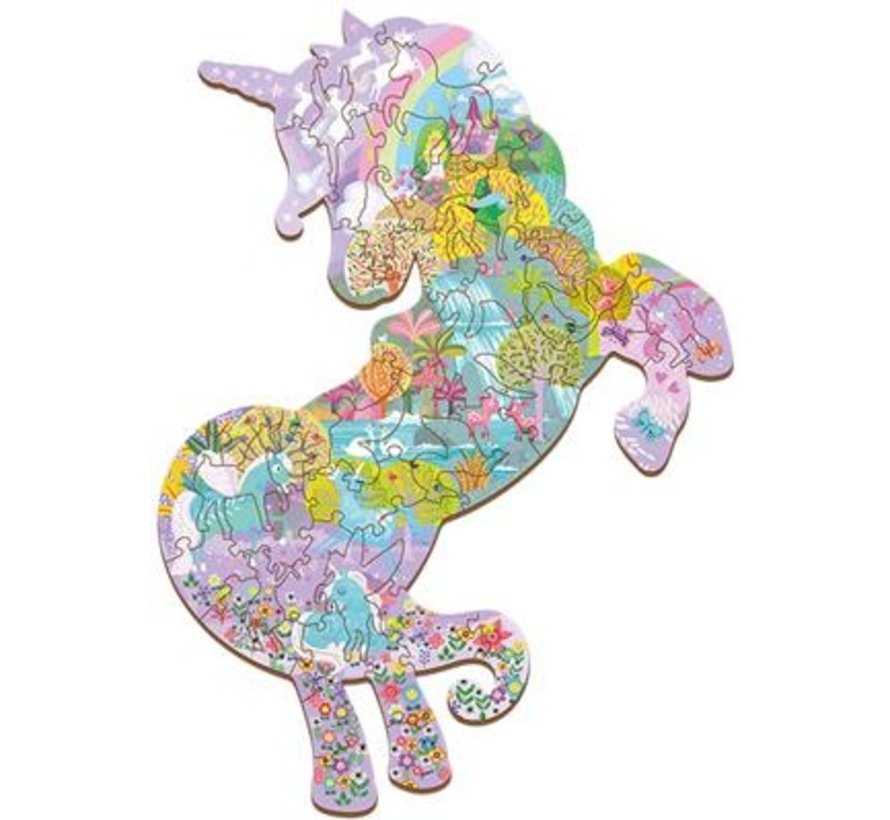 Houten Puzzel Speelset Unicorn