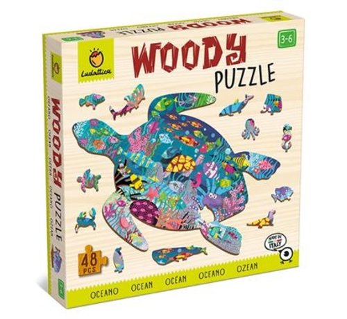 Woody Houten Puzzel Speelset Oceaan