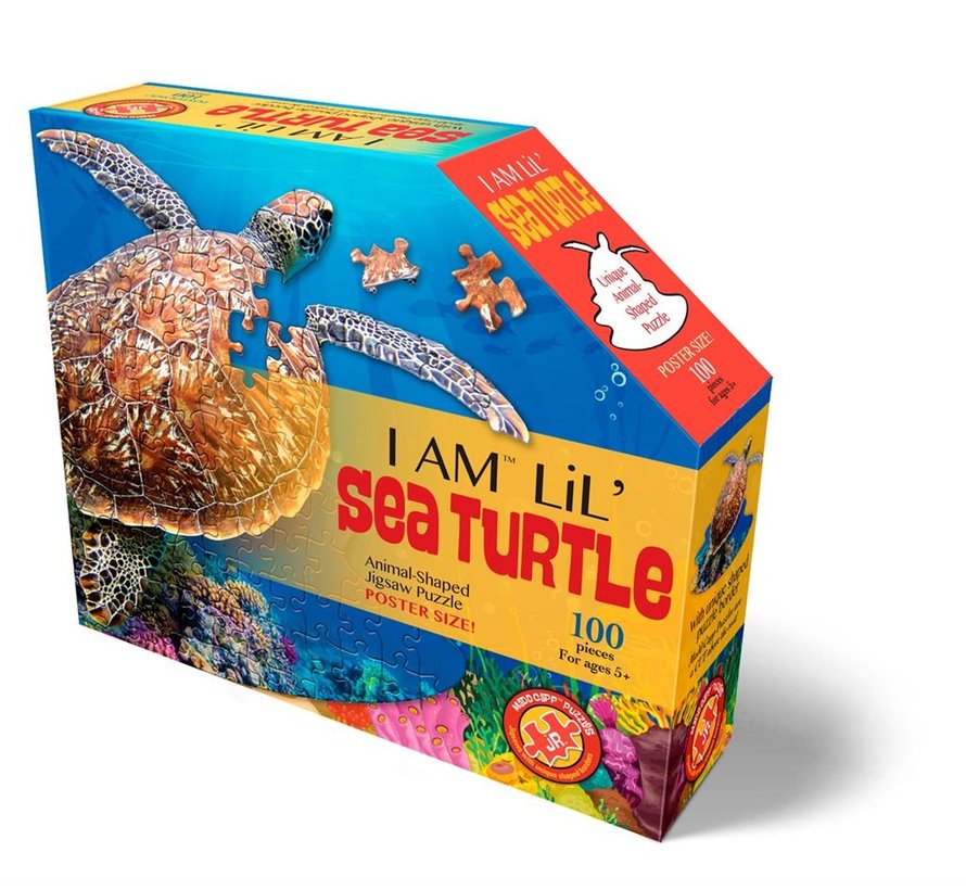 Puzzel Zee Schildpad I AM Lil' Sea Turtle Poster Size 100pcs