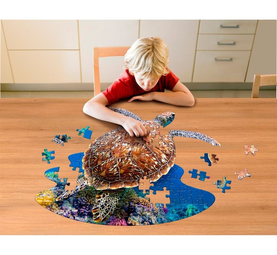 Puzzel Zee Schildpad I AM Lil' Sea Turtle Poster Size 100pcs