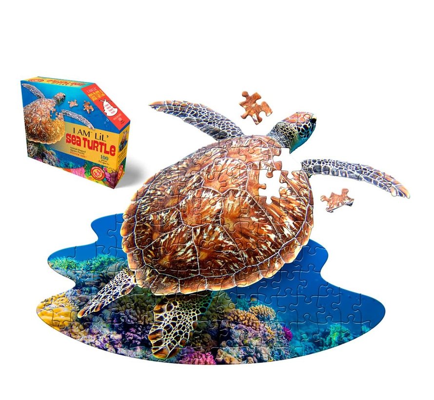 Puzzel Zee Schildpad I AM Lil' Sea Turtle Poster Size 100pcs