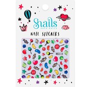 Snails Nail Stickers Candy Blast