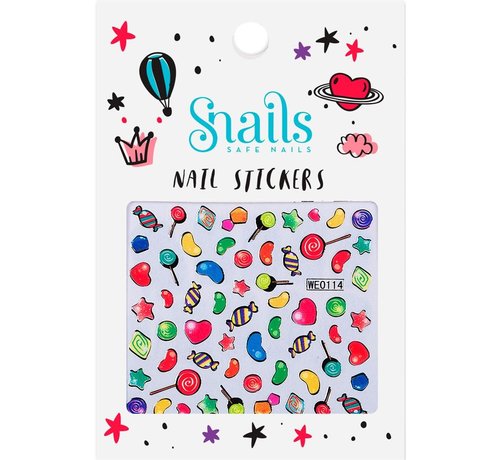 Snails Nail Stickers Candy Blast