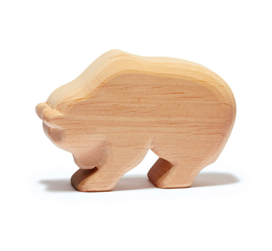 Natural Wood Bear running 555