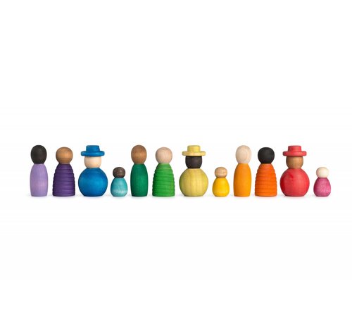 Grapat Nins Poppetjes Together Set 12-delig Hout 21-230