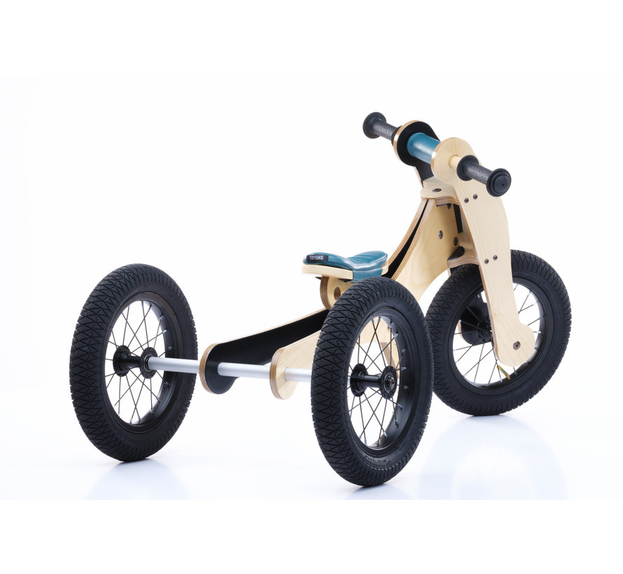 Loopfiets Hout 4-in-1 Blauw