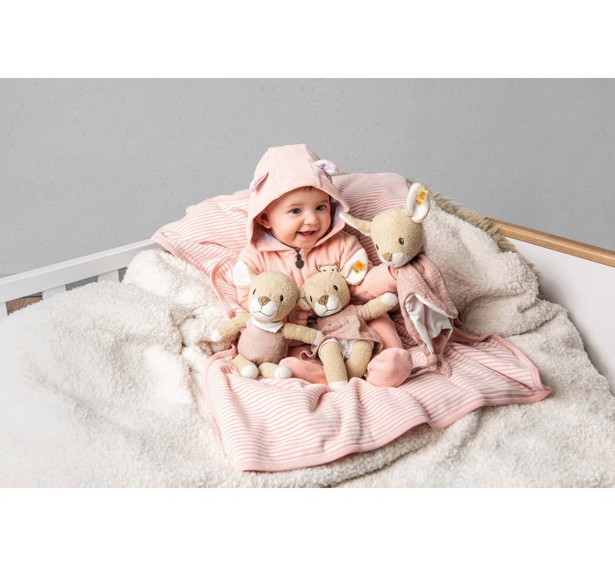 Knuffeldoek Raja Hert Beige Roze